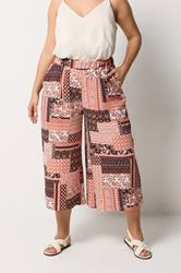 YOURS Plus Size Orange Paisley Culottes | Yours Clothing 3