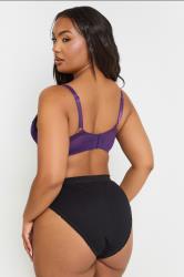 M&Co 2 PACK Purple & Black Floral Lace Trim Bra | M&Co 6