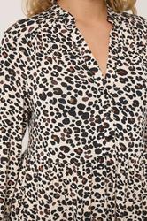YOURS Plus Size Natural Brown Leopard Print Midi Dress | Yours Clothing 5