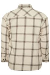 BadRhino Big & Tall Brown Checked Long Sleeve Shirt | BadRhino 7