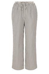 YOURS Crèmekleurige en zwarte broek met strepen