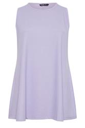 YOURS Curve Purple Soft Touch Swing Vest Top