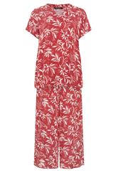 EVANS Plus Size Set Orange Leaf Print | Evans 7