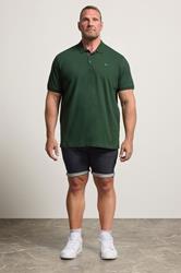 BadRhino Big & Tall Green Short Sleeve Polo Shirt | BadRhino 1