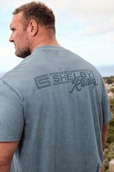 BadRhino Big & Tall Blue Acid Wash Shelby Graphic T-Shirt | BadRhino 6