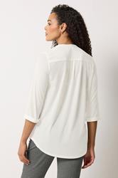 M&Co Ivory White Textured Lightweight Blouse| M&Co 2