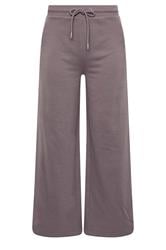 PixieGirl Petite Plum Purple Side Stripe Wide Leg Joggers