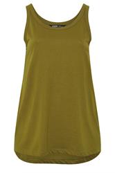 YOURSET Plus Size 2 Pack Red & Olive Green Core Vest Tops | Yours Clothing 9