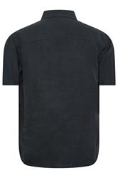 Lyle & Scott Big & Tall Navy Blue Linen Shirt | BadRhino 4