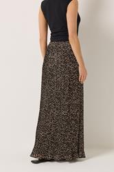 LTS Tall Women's Brown Leopard Print Pleated Maxi Skirt | Long Tall Sally 2