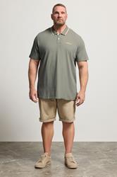JACK & JONES Big & Tall Light Green Polo Shirt | BadRhino 1