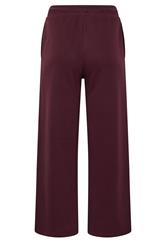 PixieGirl Petite Women's Dark Red Embroidered '22' Slogan Wide Leg Joggers | PixieGirl  3