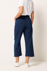 M&Co Indigo Blue Stretch Carpenter Cropped Jeans | M&Co 2