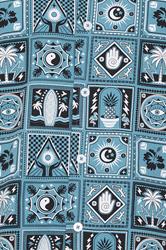 D555 Big & Tall Teal Blue Cuban Short Sleeve Shirt | BadRhino 5