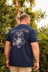 BadRhino Big & Tall Navy Blue 'Shibuya Tokyo' Graphic T-Shirt | BadRhino  3