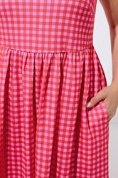 LIMITED COLLECTION Plus Size Pink Gingham Maxi Dress | Yours Clothing 4