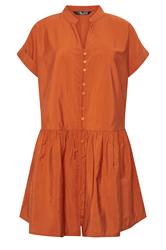 PixieGirl Petite Orange Button Through Shirt Dress 5