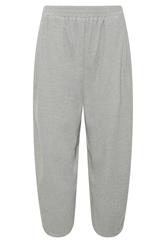 PixieGirl Petite Women's Grey Brushed Barrel Leg Trousers | PixieGirl  1