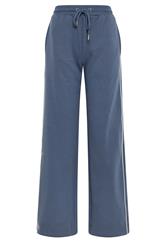 LTS Tall Women's Indigo Blue Pipe Detail Wide Leg Joggers | Long Tall Sally 5