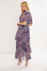 STAR Purple Animal Tiered Wrap Dress | StarByJM 2