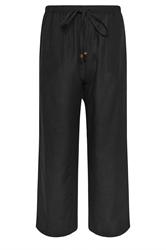 PixieGirl Petite Hose in Schwarz mit weitem Bein und Perlenverzierung