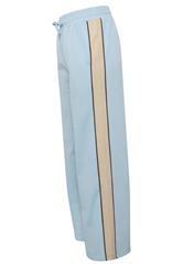 PixieGirl Petite Women's Blue & Brown Colourblock Wide Leg Joggers | PixieGirl 1