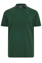 BadRhino Big & Tall Green Short Sleeve Polo Shirt