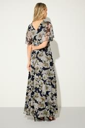 LTS Tall Women's Black Floral Mesh Maxi Dress | Long Tall Sally 2