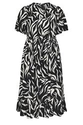 YOURS Plus Size Black Zebra Print Maxi Dress | Yours Clothing 5