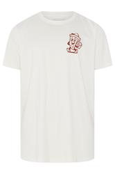 BadRhino Big & Tall Off White Hot Slice Graphic T-Shirt