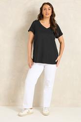 EVANS ESSENTIAL 3 Pack Black & Berry T-Shirts | Evans 4