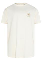 KAM Big & Tall White Pasedena Print T-Shirt | BadRhino 1