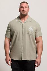 BadRhino Big & Tall Brown Heavyweight Embroidered Shirt | BadRhino  1