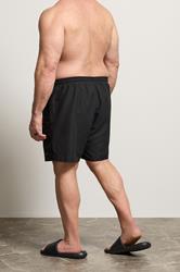 BadRhino Big & Tall Black Plain Swim Shorts | BadRhino  2