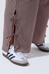 LIMITED COLLECTION Curve Pink Gingham Tie Side Trousers | Yours Clothing 4