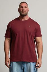 BadRhino Big & Tall Windsor Wine Red Extra Long Core T-Shirt | BadRhino 3