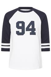 PixieGirl Petite Women's Navy Blue '94' Slogan Top | PixieGirl 5