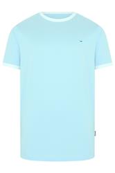 BadRhino Big & Tall Light Blue Ringer T-Shirt | BadRhino 5