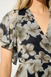 LTS Tall Women's Black Floral Mesh Maxi Dress | Long Tall Sally 4
