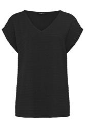 LTS Tall Black Textured Top