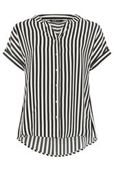 YOURS blouse met zwarte strepen en knoopsluiting