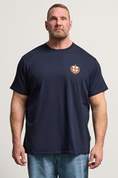 BadRhino Big & Tall Navy Blue England Crest T-Shirt | BadRhino 3