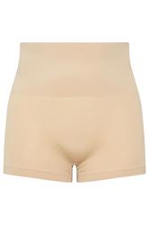 YOURSET Plus Size 2 PACK Black & Nude Seamless Control High Waisted Shorts | Yours Clothing 10