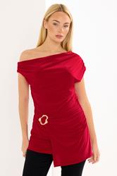 STAR Red Buckle Detail Top | StarByJM 3