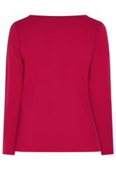 LIMITED COLLECTION Plus Size Cobalt Red Compacted Knit Cardigan | Yours Clothing 7