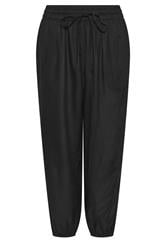 PixieGirl Petite Black Elasticated Harem Trousers