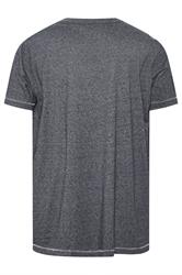 D555 Big & Tall Grey Beach Graphic T-Shirt | BadRhino 4
