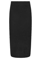 LTS Tall Women's Black Textured Midi Skirt | Long Tall Sally 6