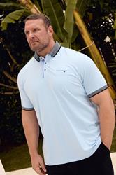 BadRhino Big & Tall Blue Chambray Pocket Polo Shirt | BadRhino 3