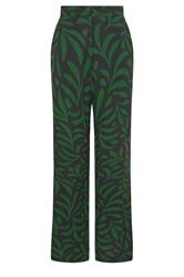 LTS Tall Black Palm Print Wide Leg Trousers